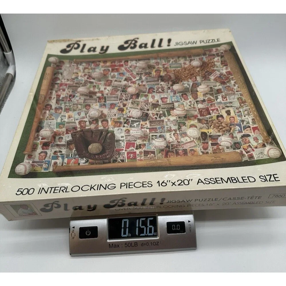 Vintage 1990 Play Ball Baseball 500 pc Jigsaw Puzzle New Sealed Nordevco 7860